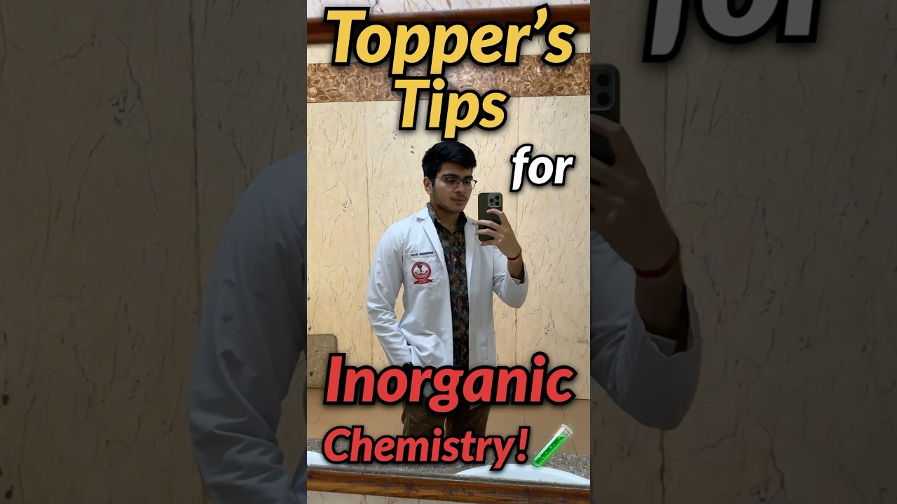 Inorganic chemistry ke liye 3 hacks!?😳🧪 #neet #neet2026 #mbbs #chemistry #motivation #trending