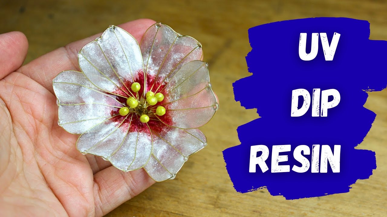 UV Resin Dip Set im Test | Drahtblume selber machen 🌸