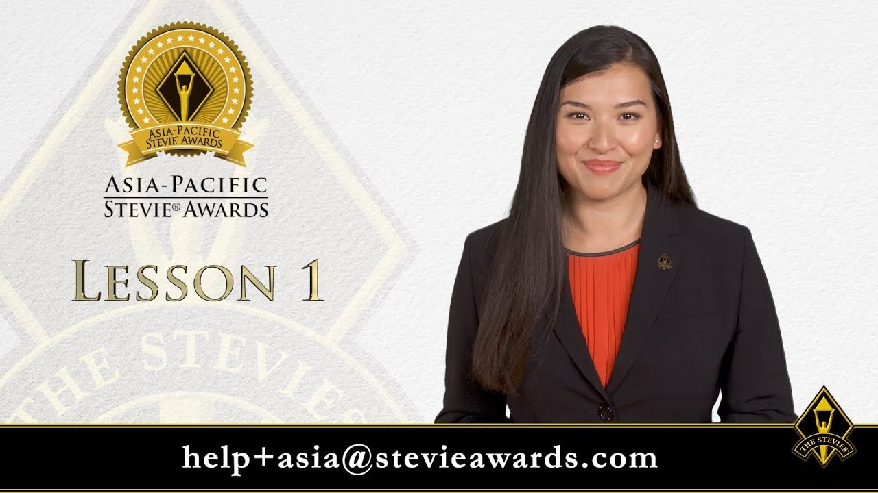 Lesson 1: 10 Reasons to Enter the 2020 Asia-Pacific Stevie Awards - SM