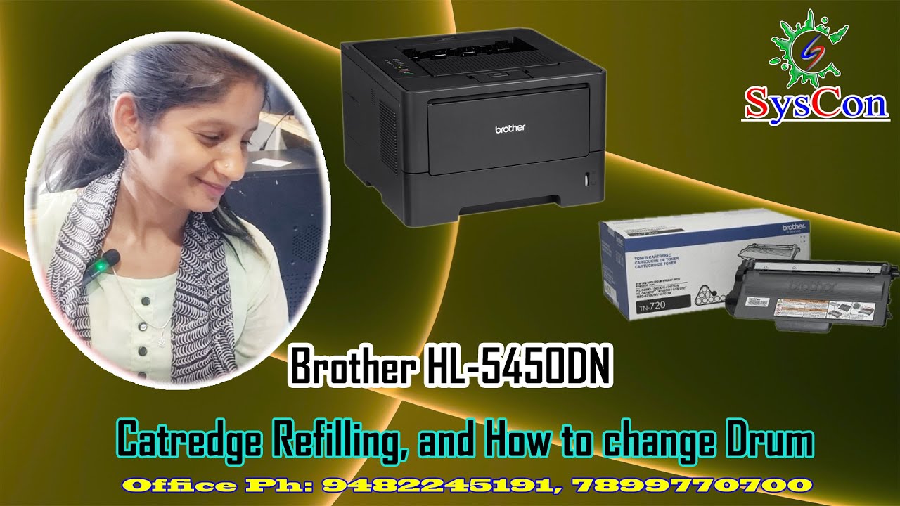 Brother Printer HL-5450DN Repair (Refill and Change Drum)