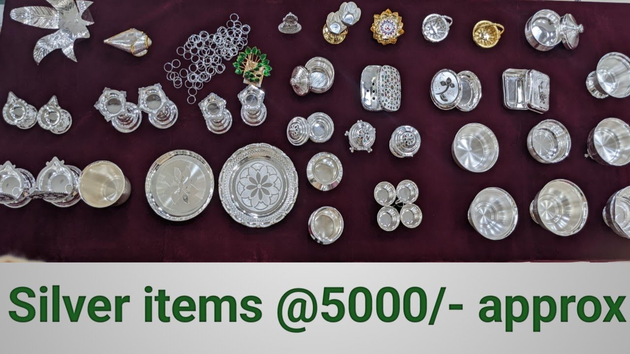 Silver items@5000/- approx