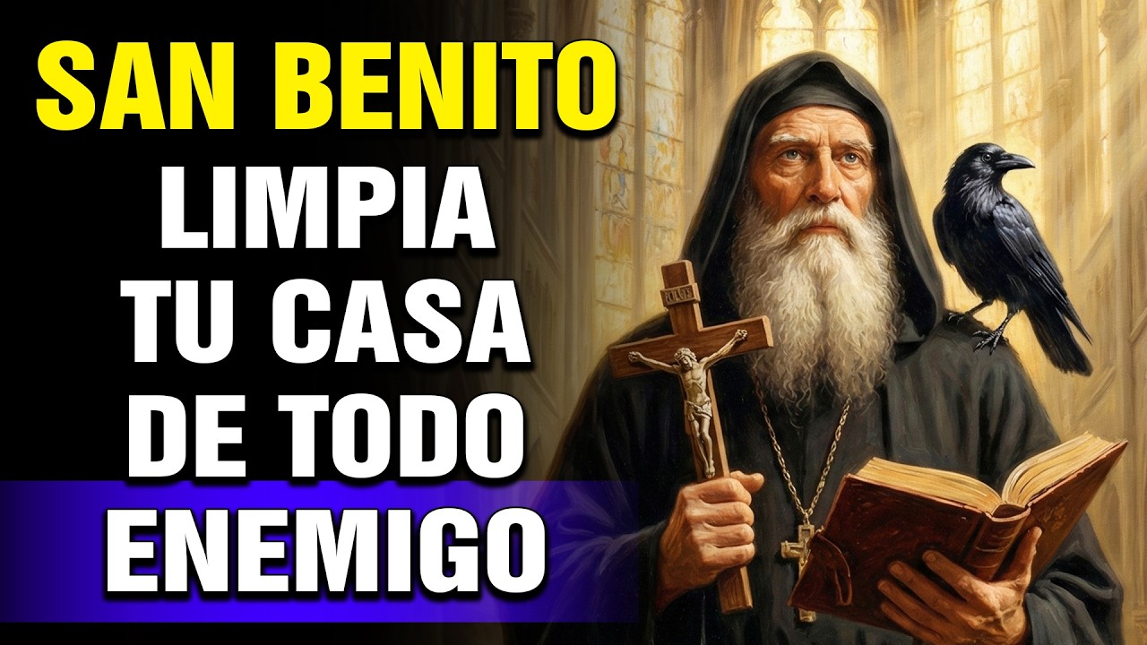 🔴¡Escucha esta oración de San Benito y limpia tu casa de todo enemigo! ¡Reza ahora con San Benito