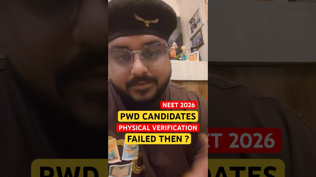 Neet 2026 PwD Candidates What After Rejection In Physical Verification Of Disability MBBS Admissions