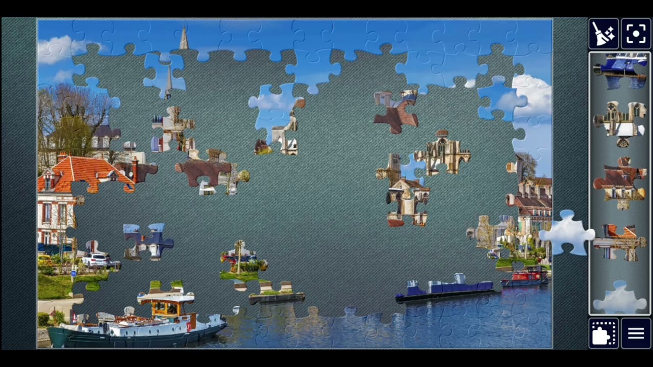 Gothic Grandeur on the Yonne🥰💞🎉🤡❣️jigsawpuzzle🧩🧩//#viralvideo #videos @jigsawpuzzle667 