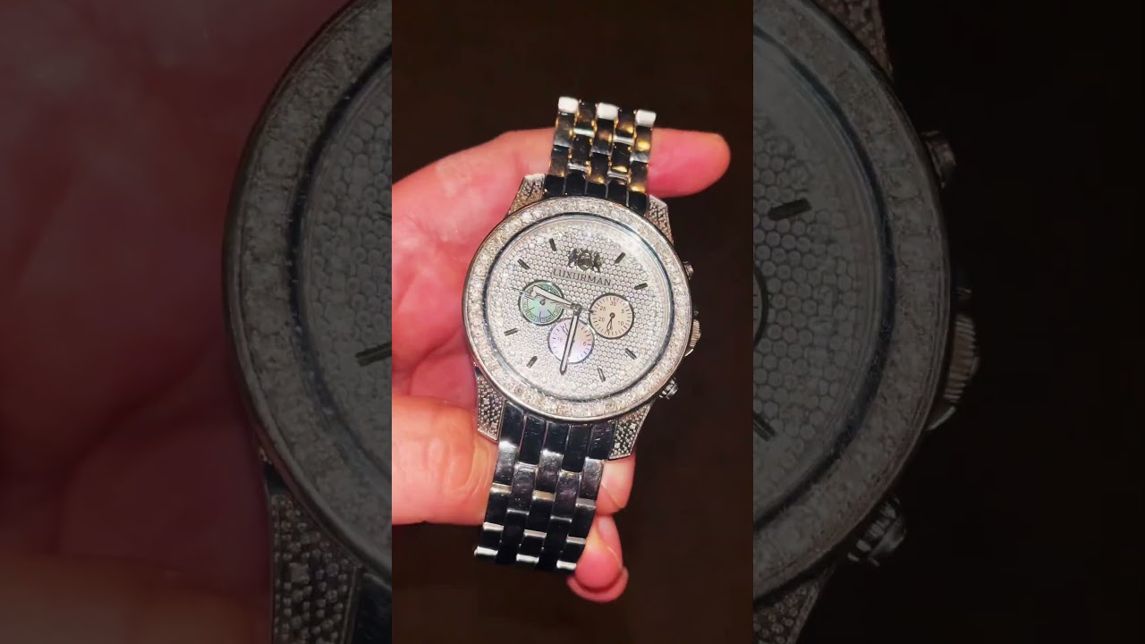 Mens Luxurman New York Diamond Watch