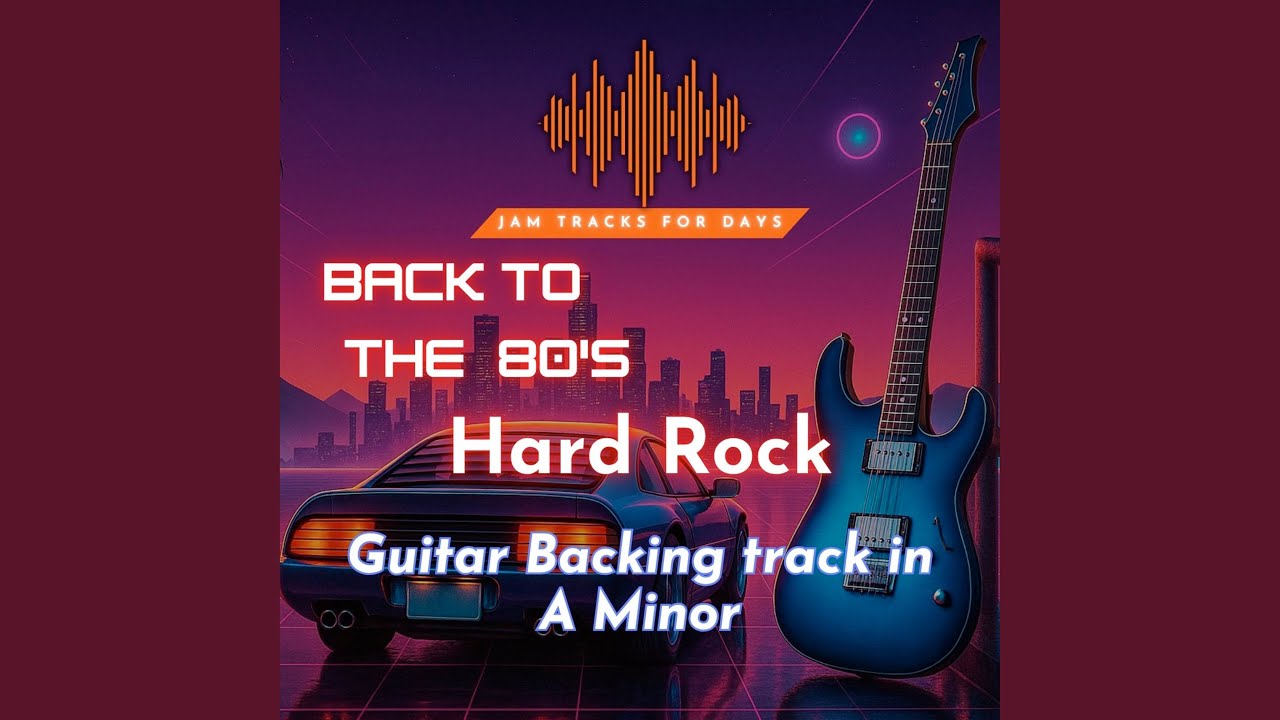 Am 80S Hard Rock Guitar Jam Track 145Bpm