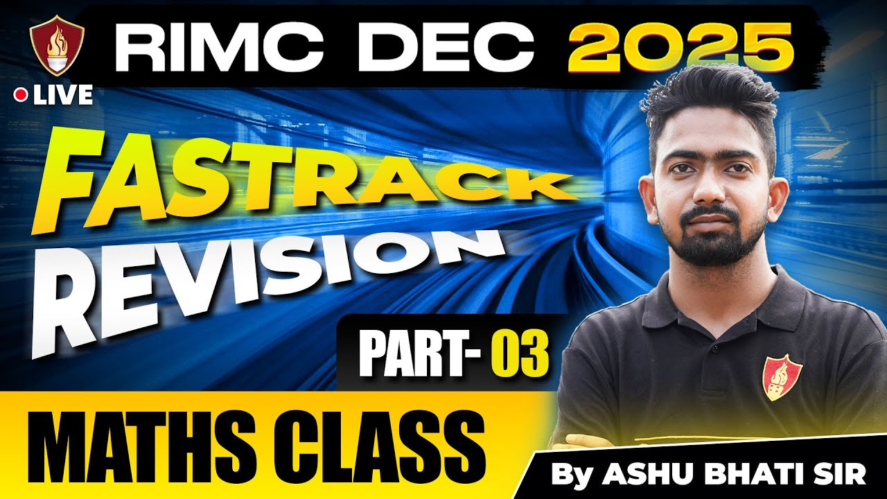RIMC Mathematics Chapter Revision | Rashtriya Indian Military College Maths