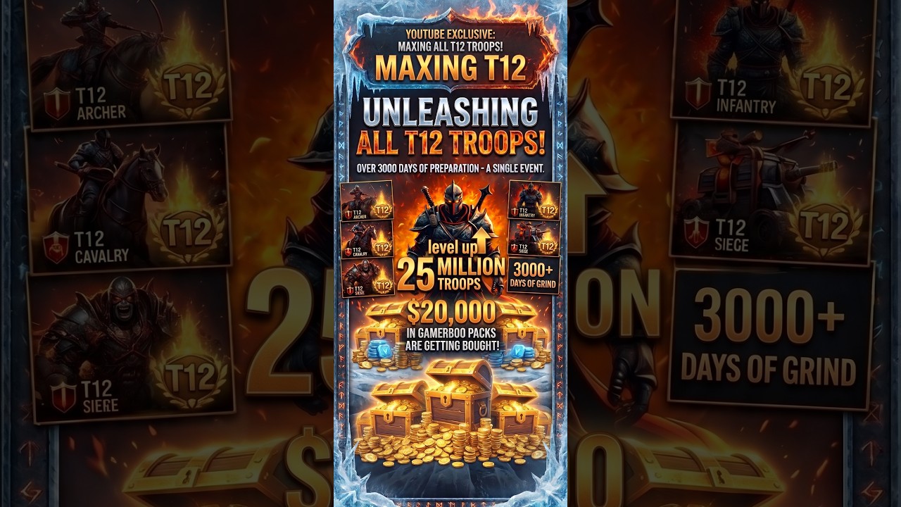 $20,000 SPENT! 💸 GAMERBOO MAXES T12 & Promotes 25M Troops!