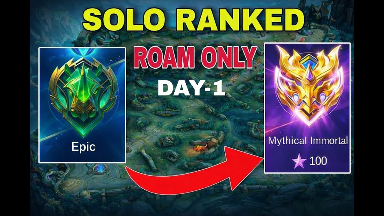 SOLO PUSH/  ONLY ROAM / NEW HERO SORA/ EPIC TO 100 STAR- 