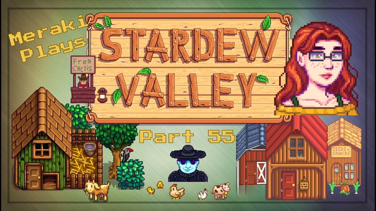 🌱 Meraki Plays Stardew Valley || Part 50 || Year 3 - Mega Weed Problem & Bee Garden Setup 🌸🐝