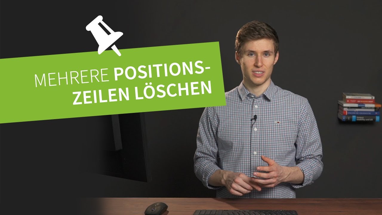 In der Belegerfassung im Warenwirtschaftssystem mehrere Positionszeilen l&ouml;schen | Angepinnt