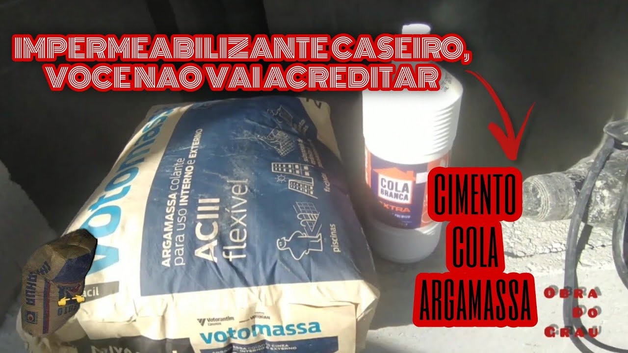 IMPERMEABILIZANTE CASEIRO BARATO E EFICIENTE