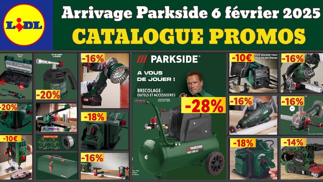 catalogue LIDL Parkside du 6 février 2025 ✅Arrivage bricolage parkside 🔥Promos SilverCrest MasterPro