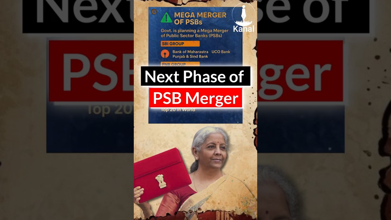 Govt to Merge PSBs, Cut Stake to 51%