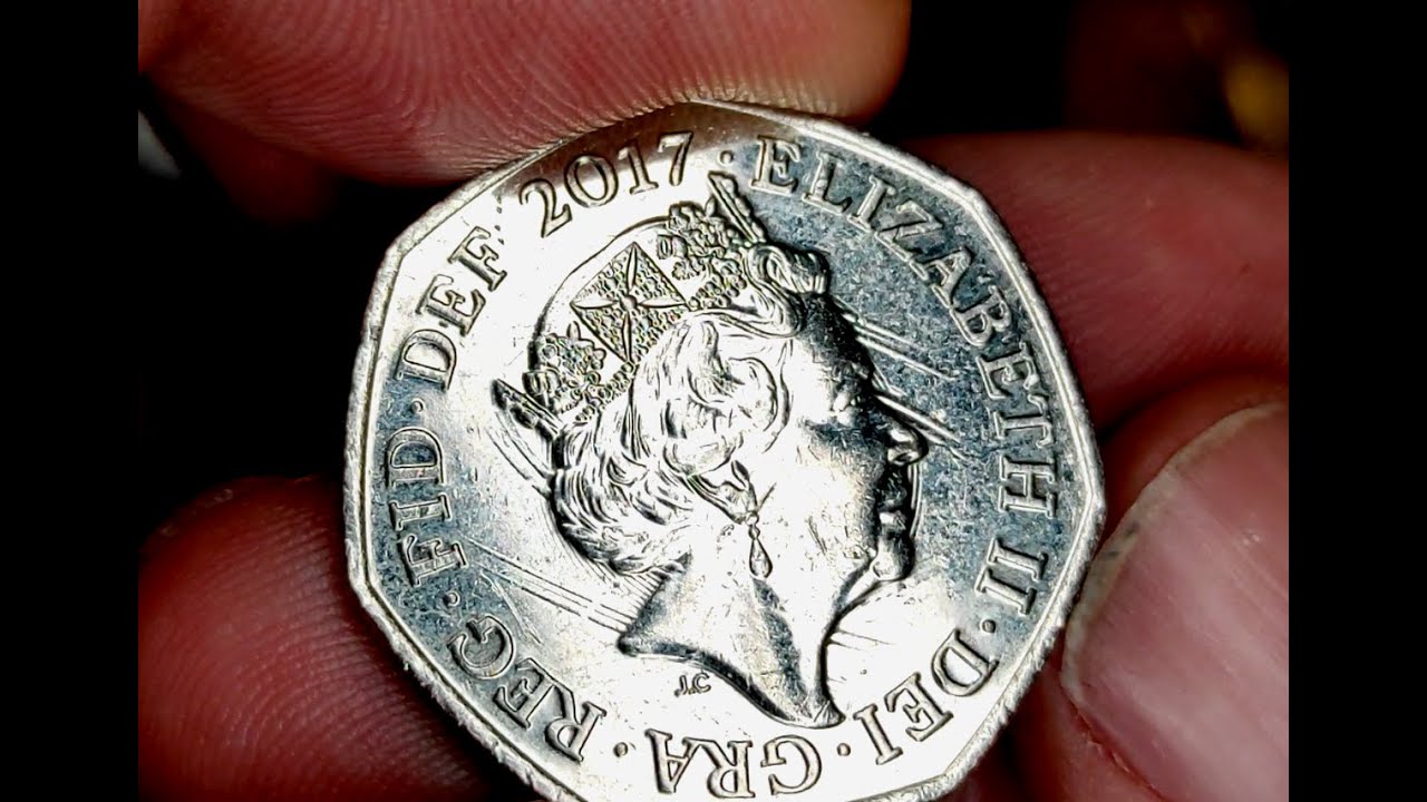 Royal Mint Isaac Newton 50p coin die clash errors