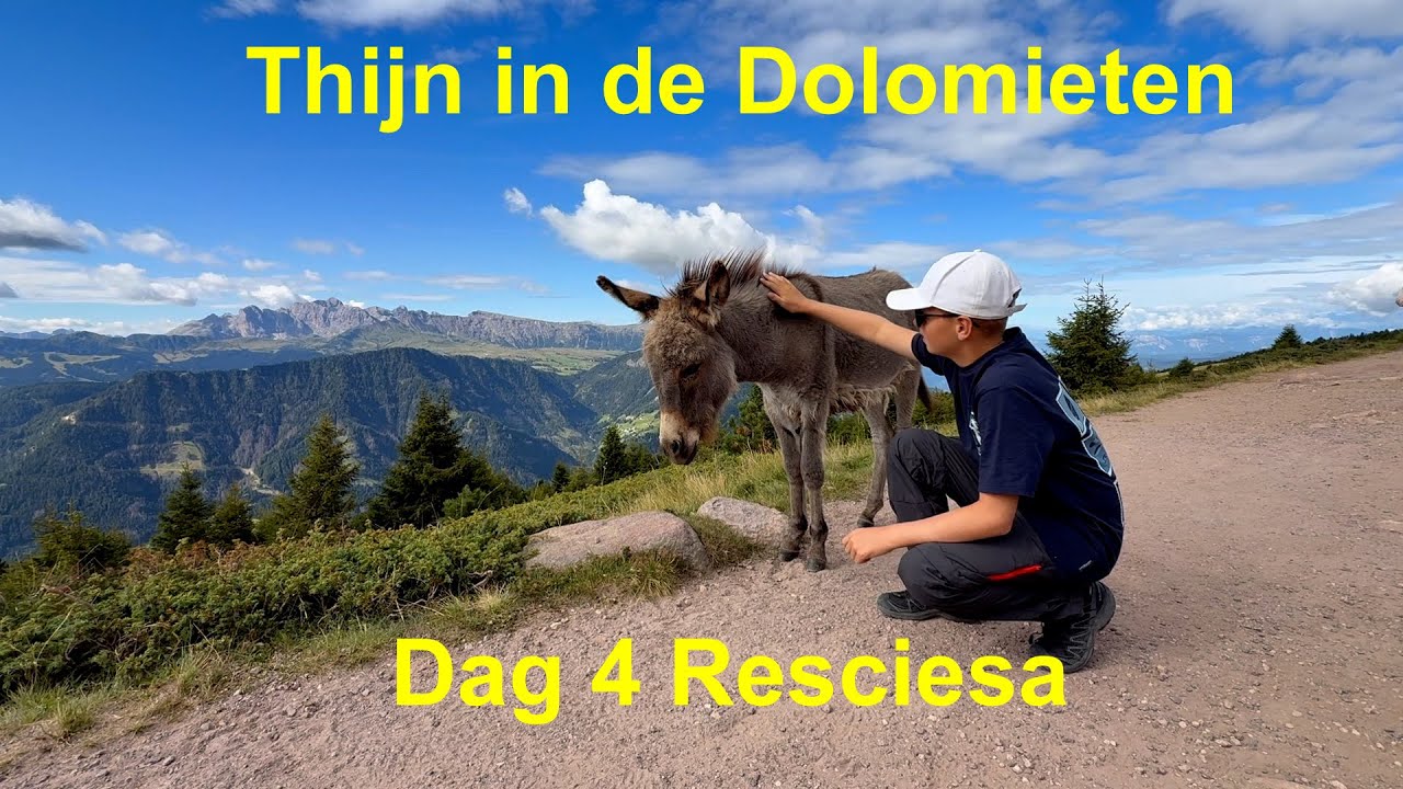 Thijn in de Dolomieten Dag 4:  Resciesa, koeien, ezels en paarden