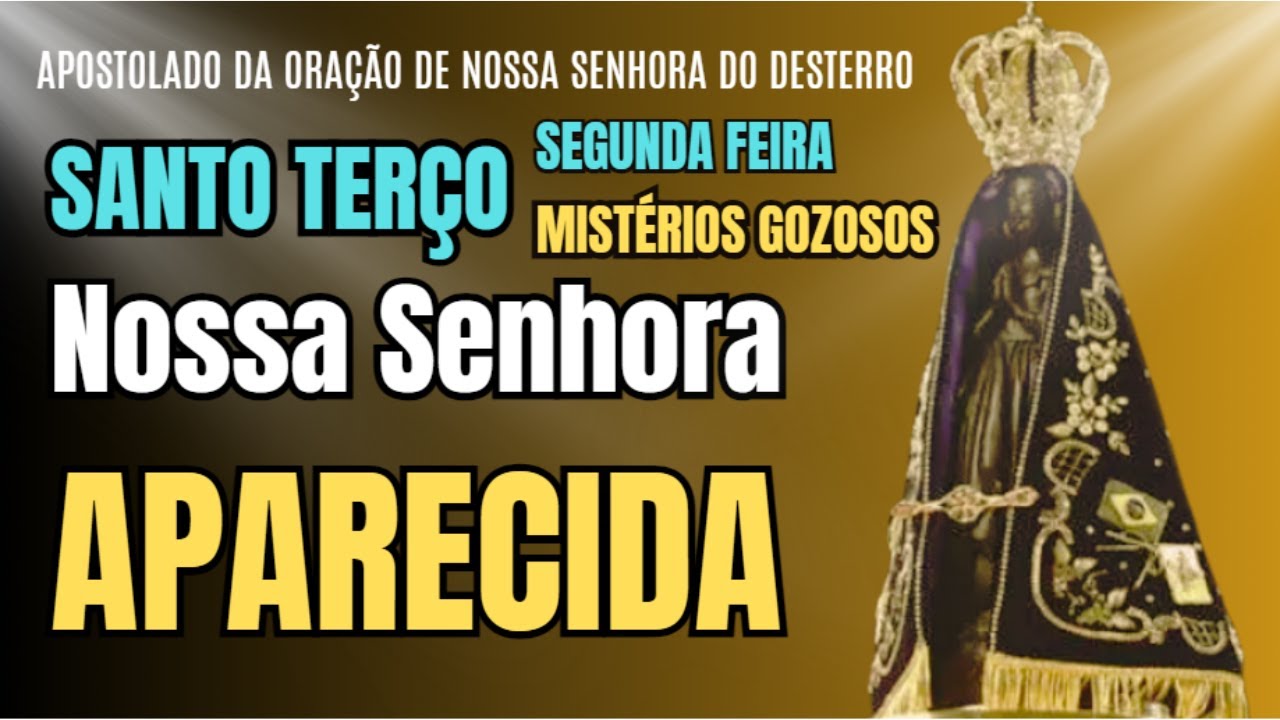 Santo Terço de Hoje | Segunda Feira - Mistérios Gozozos #terço #terçododia #rosáriodehoje #rosario