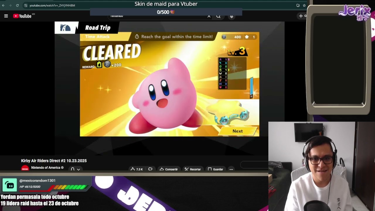 Jerix Reacciona: Kirby Air Riders Direct #2 10.23.2025 de @NintendoAmerica