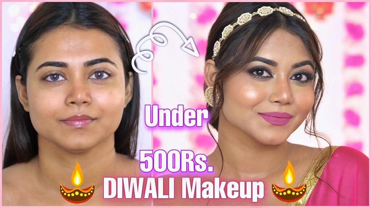 ✨Easy & Affordable Diwali Makeup✨Look Stunning without Colored Lenses