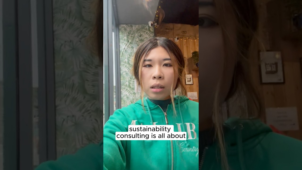 What does sustainability consulting do? 💬 