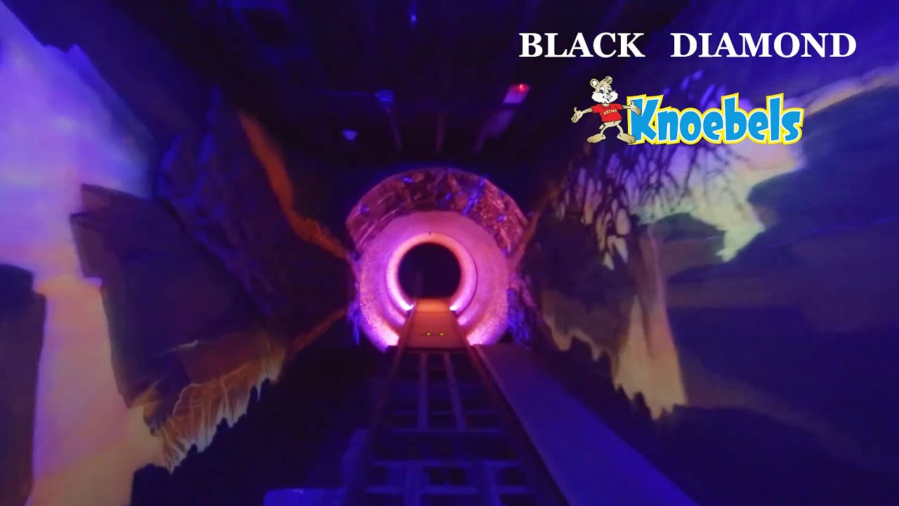 Black Diamond - Enclosed Hybrid Roller Coaster 4K Front Seat POV - Knoebels