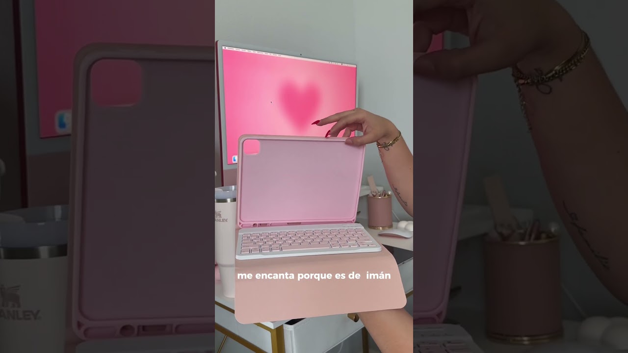 Case de TEMU con teclado 🌺🌸✨
