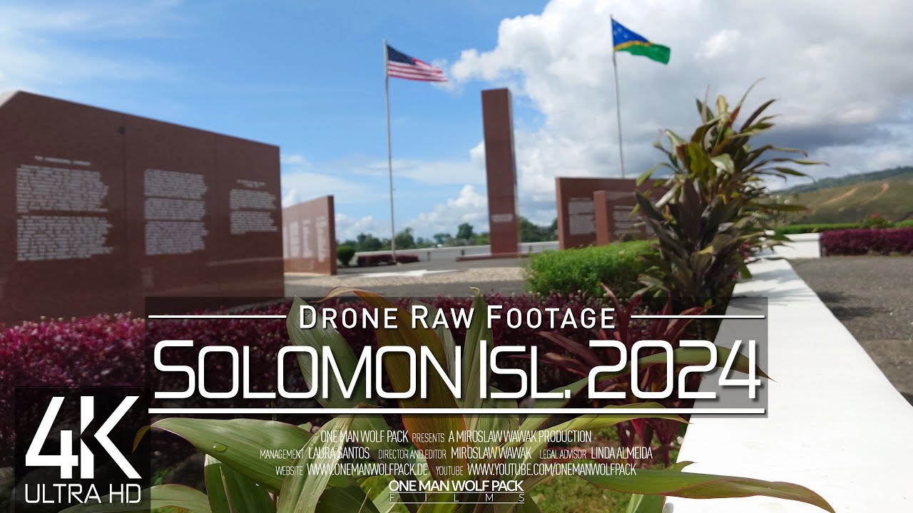 【4K】🇸🇧 Drone RAW Footage 🔥 These are the SOLOMON ISLANDS 2024 🔥 Honiara & More 🔥 UltraHD Stock Video