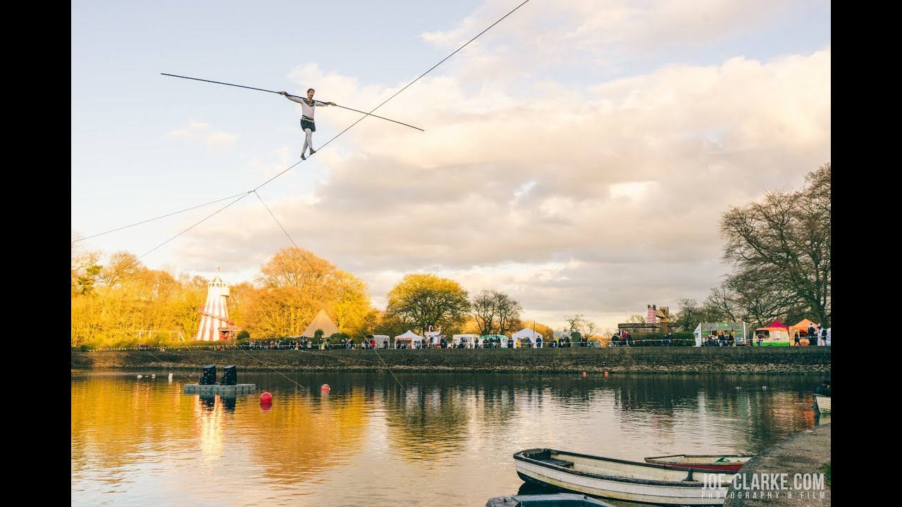 Rudyard Lake high-wire crossing