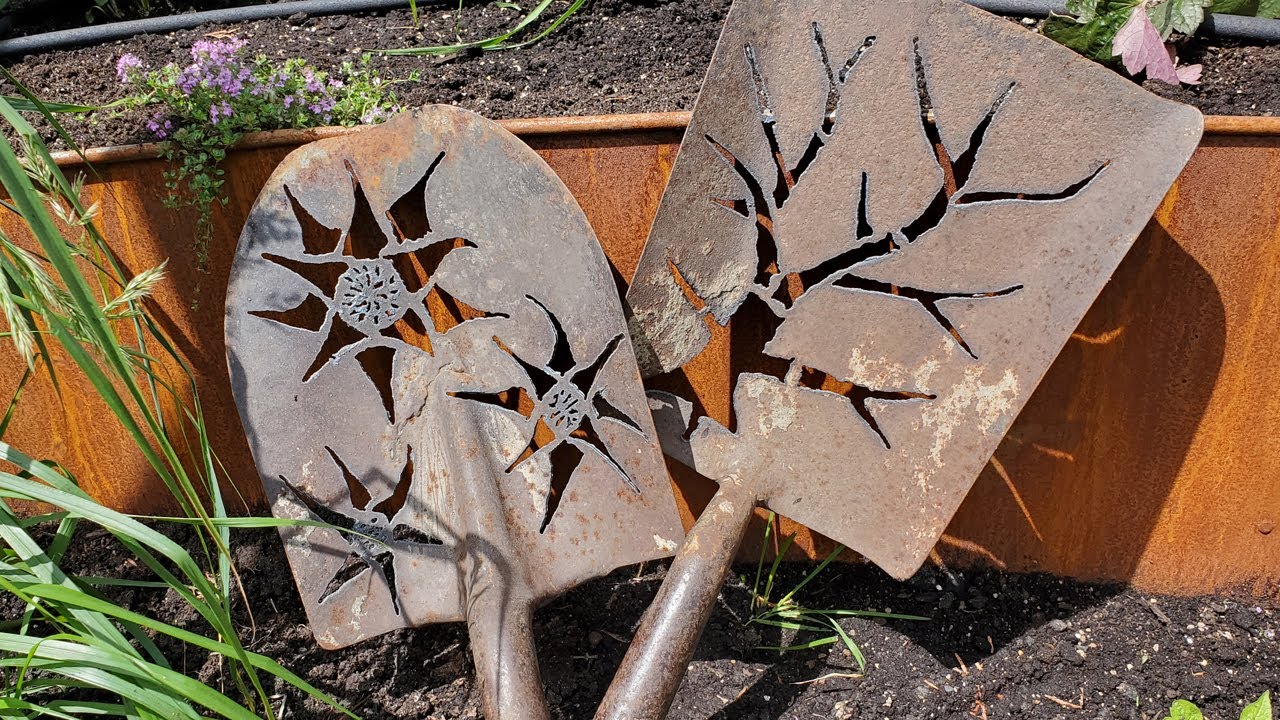 Plasma Cut Shovel Heads - SO EASY GARDEN ART!!!