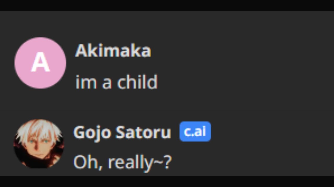 Gojo takes it too far...(character ai)
