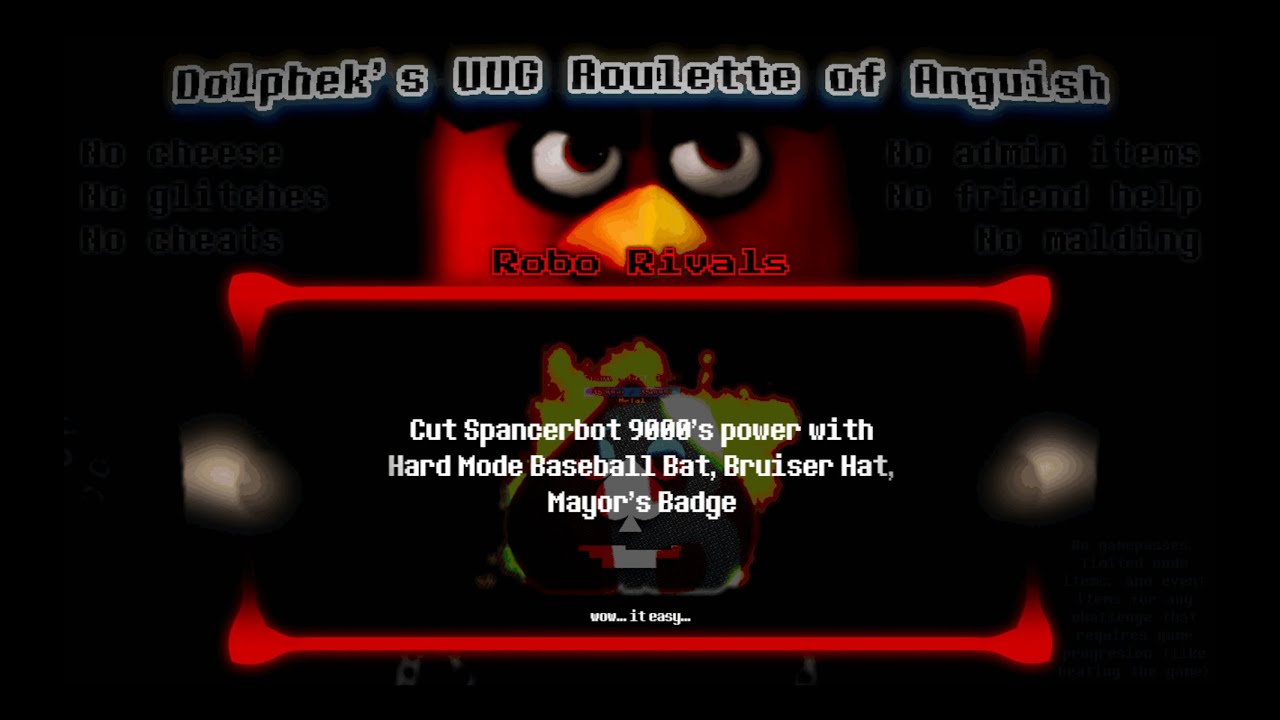 Dolphek's UUG Roulette of Anguish - Robo Rivals (#9)