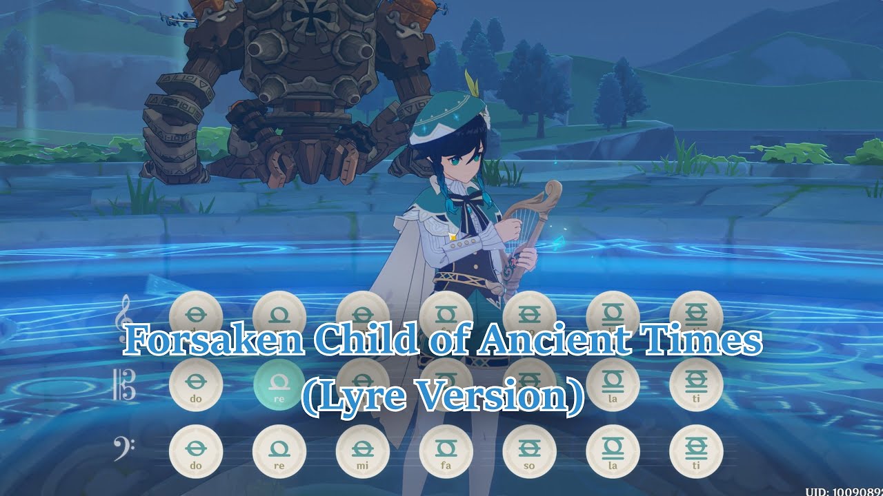 Genshin Impact/Windsong Lyre - Forsaken Child of Ancient Times (Dvalin's Nest BGM+ Piano Sheet)
