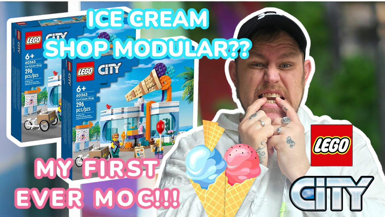 LEGO Ice Cream shop (60363) Building my own MOC Version!