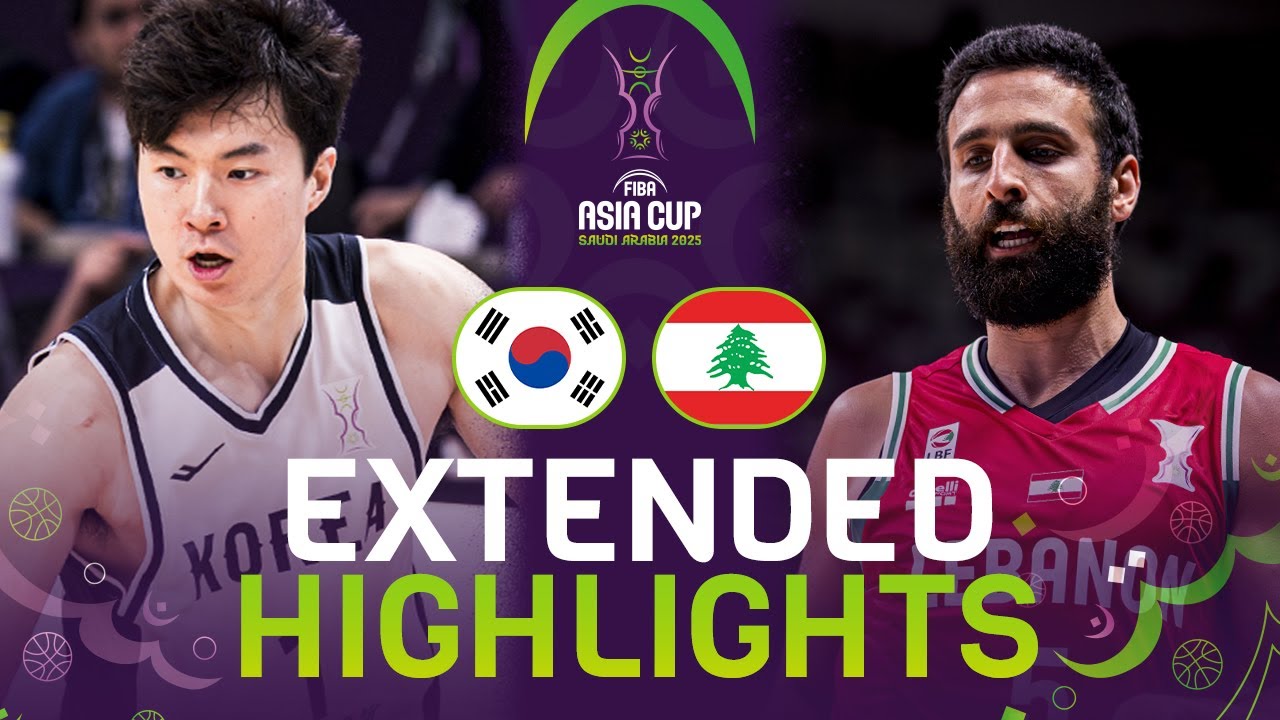Korea 🇰🇷 vs Lebanon 🇱🇧 | Extended Highlights | FIBA Asia Cup 2025