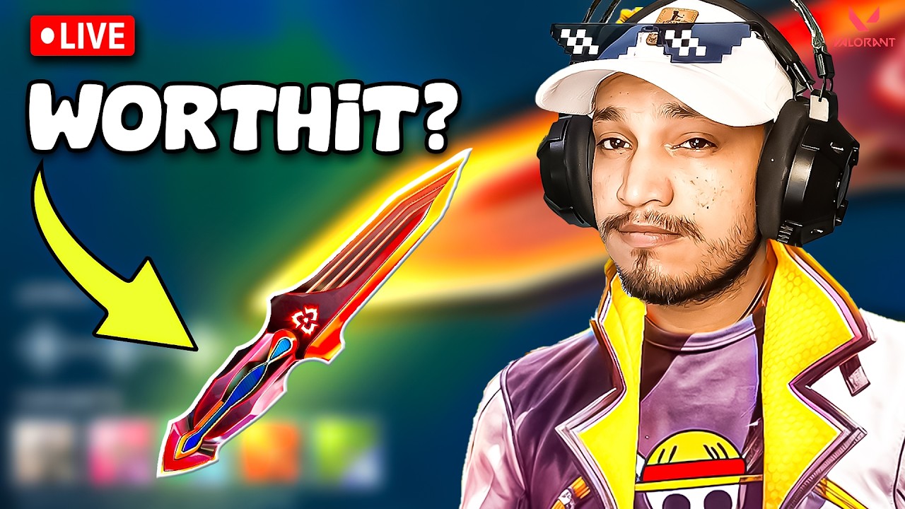 🔴NEW VCT KNIFE HERE WORTH IT ? IMMORTAL 3 RANK GRIND MAIN ID SOLO |VALORANT LIVE
