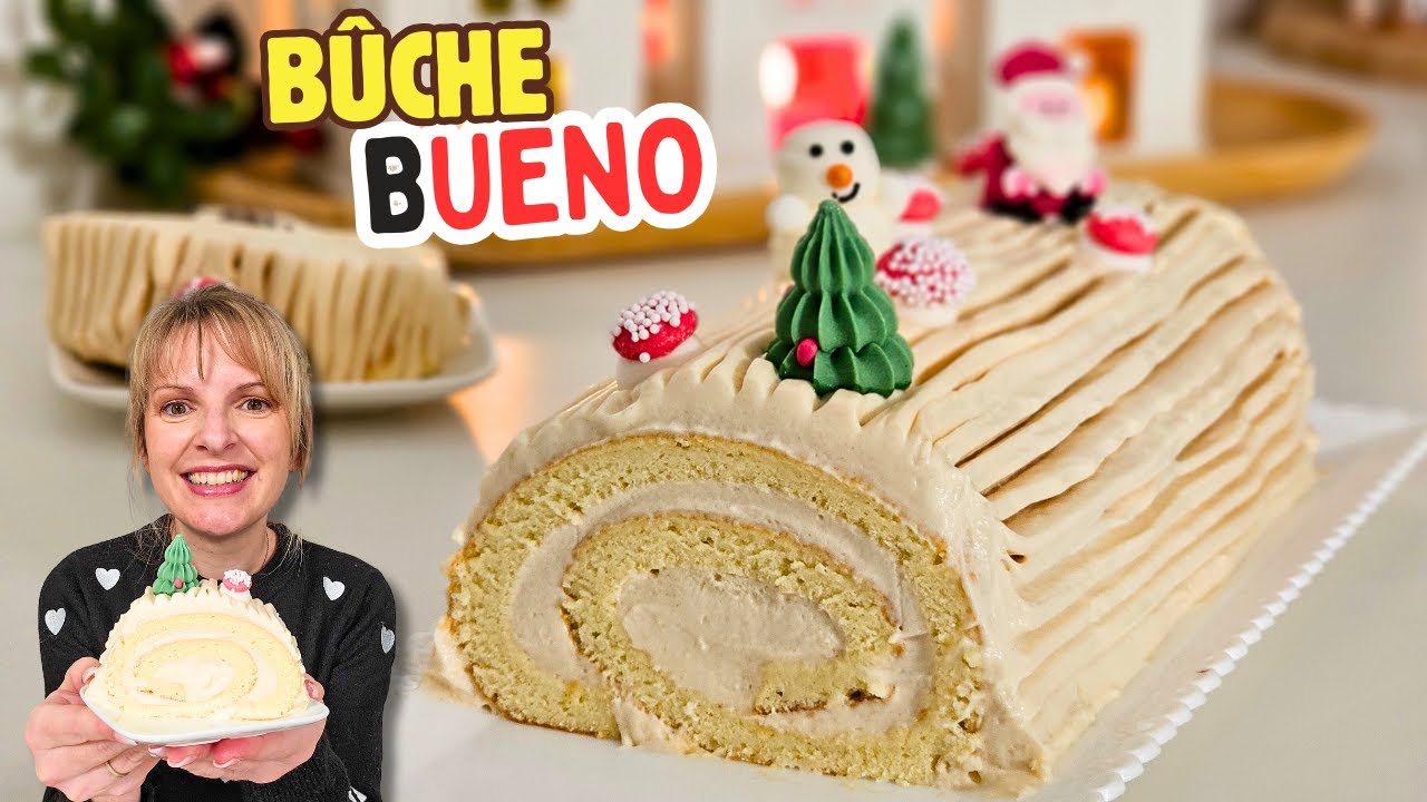 BÛCHE BUENO : Biscuit Roulé INRATABLE & Ultra Moelleux 🎄
