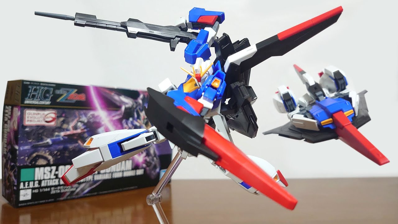 (HG史上最高レベルの可動！差し替えでウェイブライダーへ変形！)HGUC 1/144 ゼータガンダム　レビュー