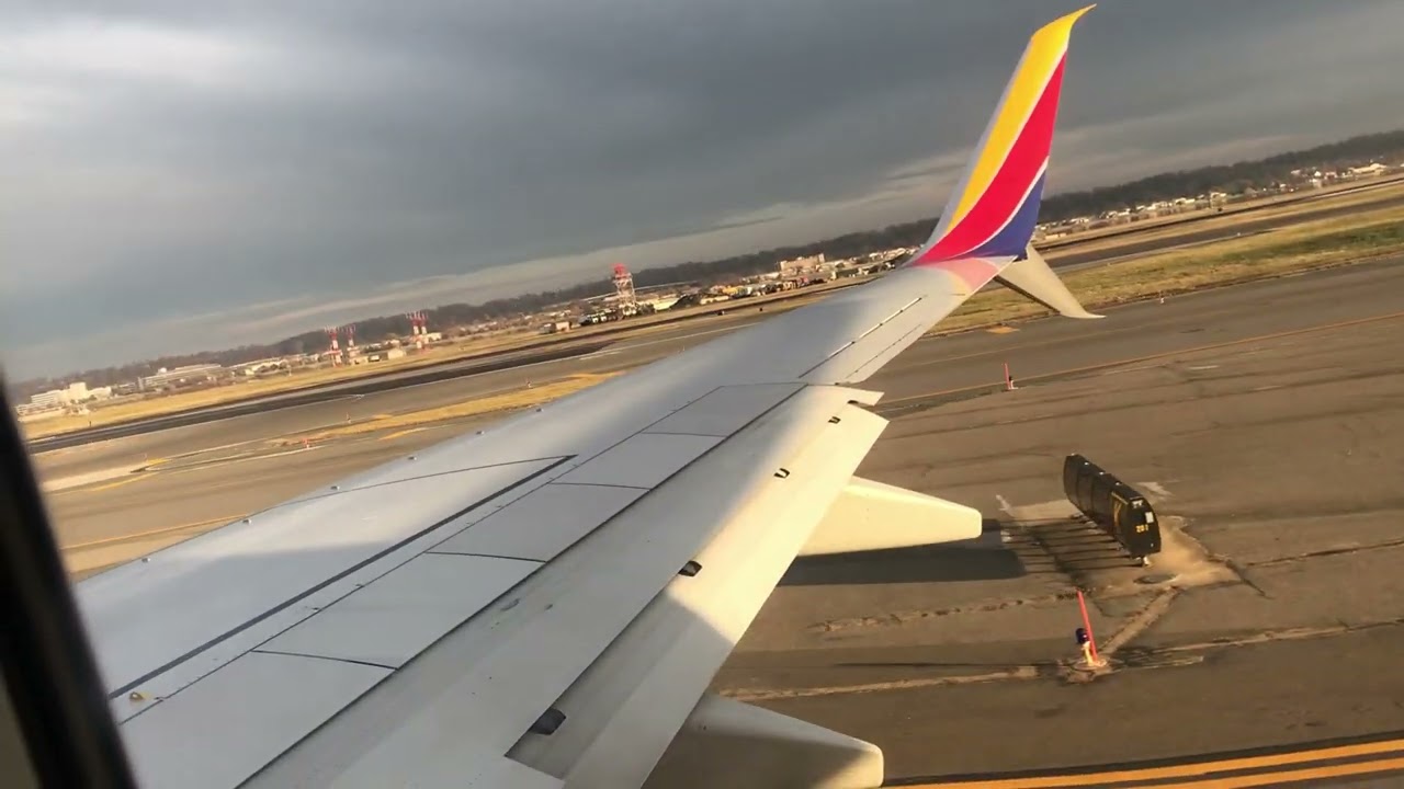 Taking Off From Washington DC Reagan National On A Southwest Boeing 737-700