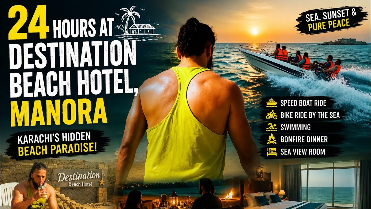 24 hours at Destination Beach Hotel, Manora 🌊 | Karachi's Hidden Beach Paradise!