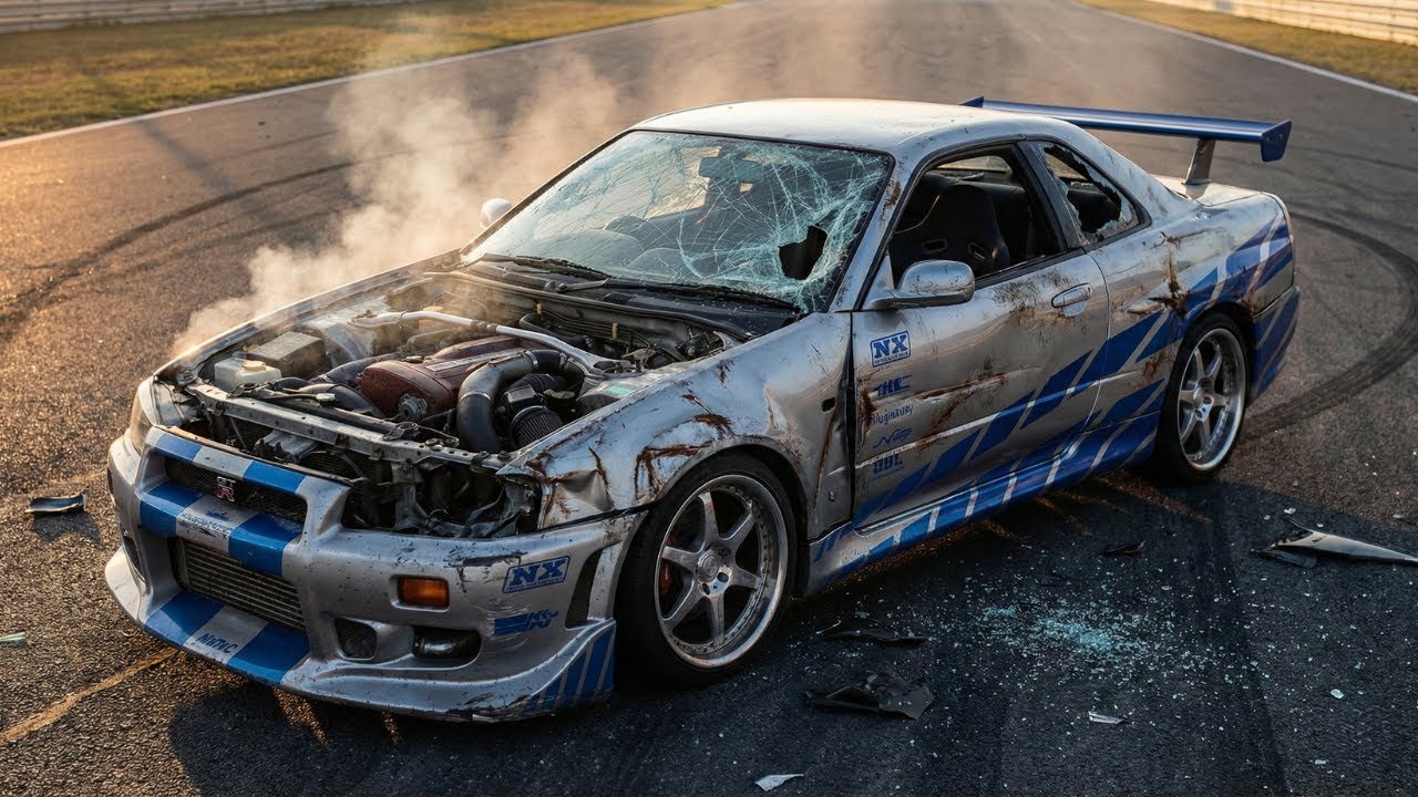 ASMR Car Restoration - Reviving the legendary Nissan Skyline R34 GT-R from the Fast & Furious movies