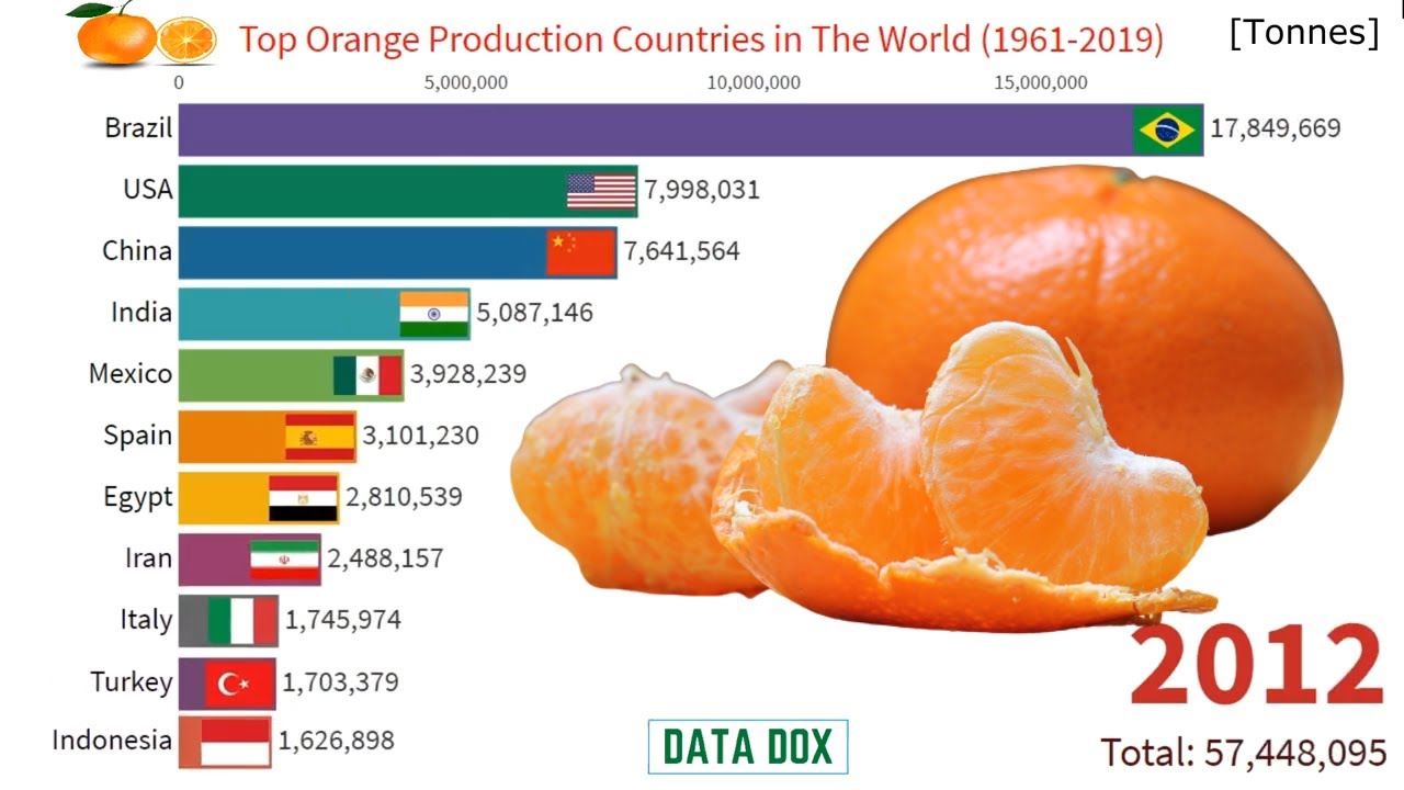 Top 10 Orange Production Country in The World