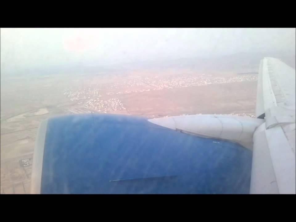 Egypt Air Boeing 777-200ER take off from Jeddah int'l airport