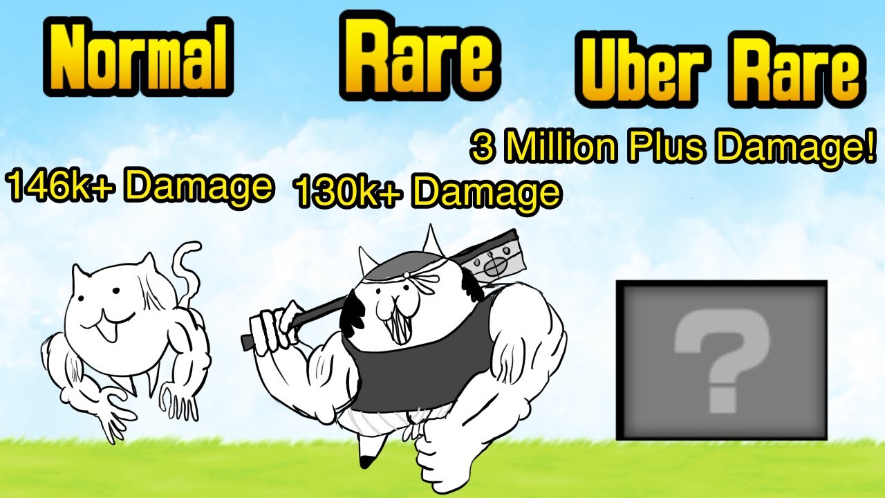 Highest Damage Per Hit Cats Of Each Rarity (Battle cats)