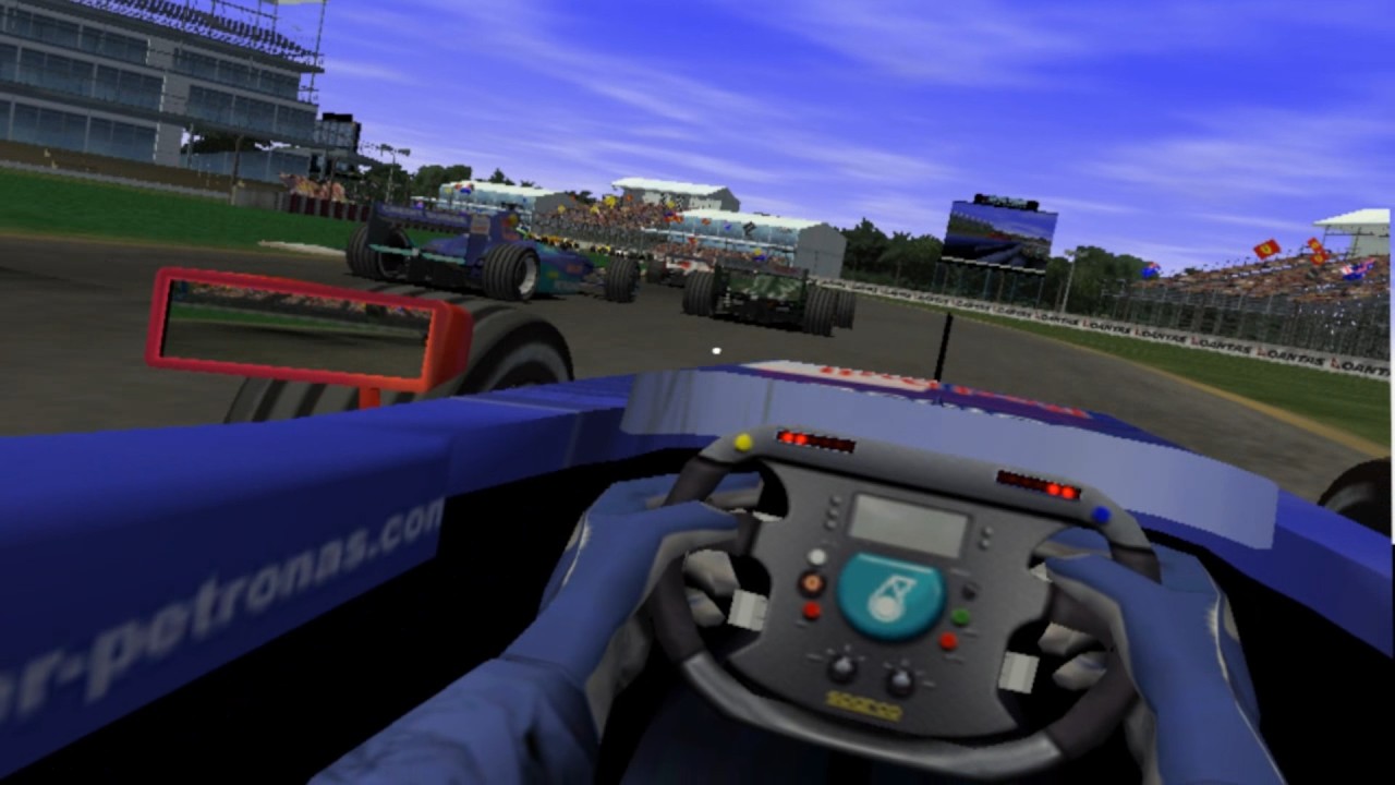 F1 2002 in VR race1 Oculus Rift