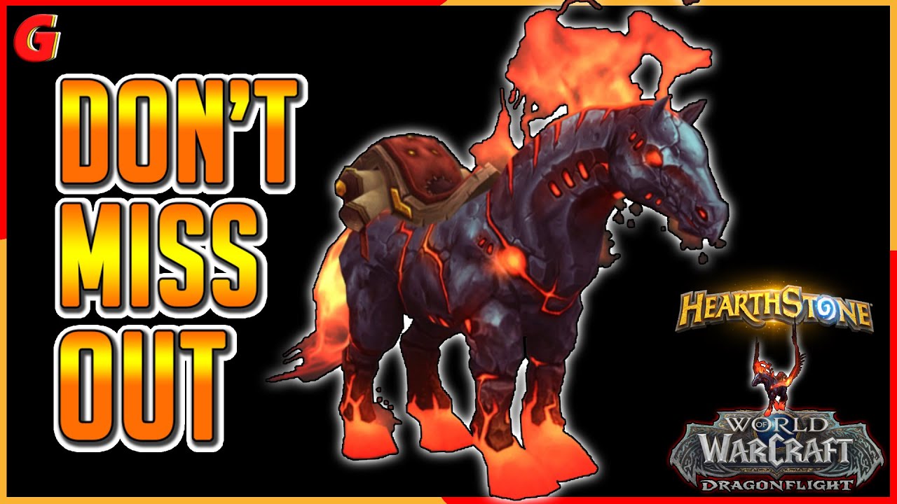 DON'T Miss This Fiery Hearthsteed Mount 🔥- World of Warcraft
