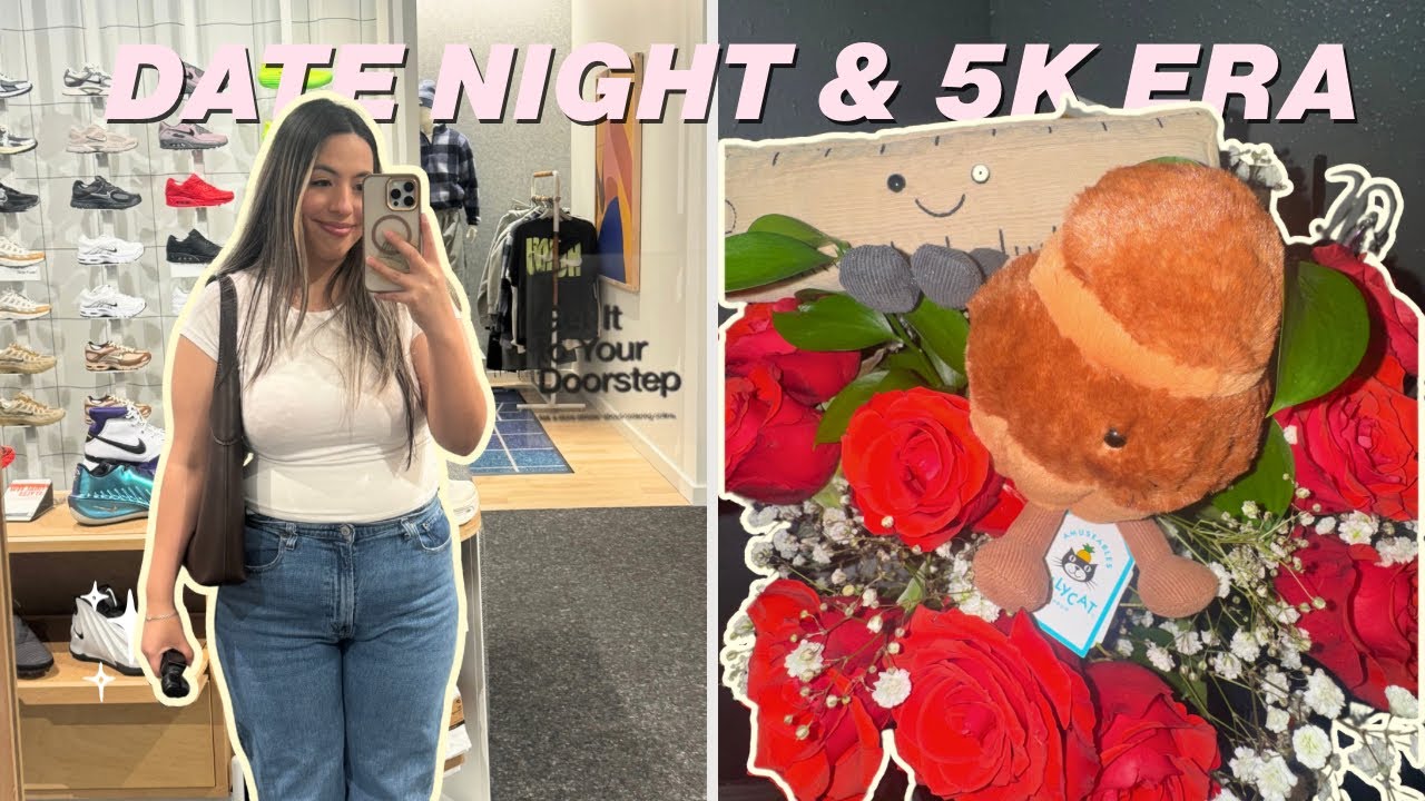 Spend Valentine’s Day With Me 🌸˚˖𓍢ִ໋🌷͙֒✧🩷˚⋆ | Date Night + 5K Prep