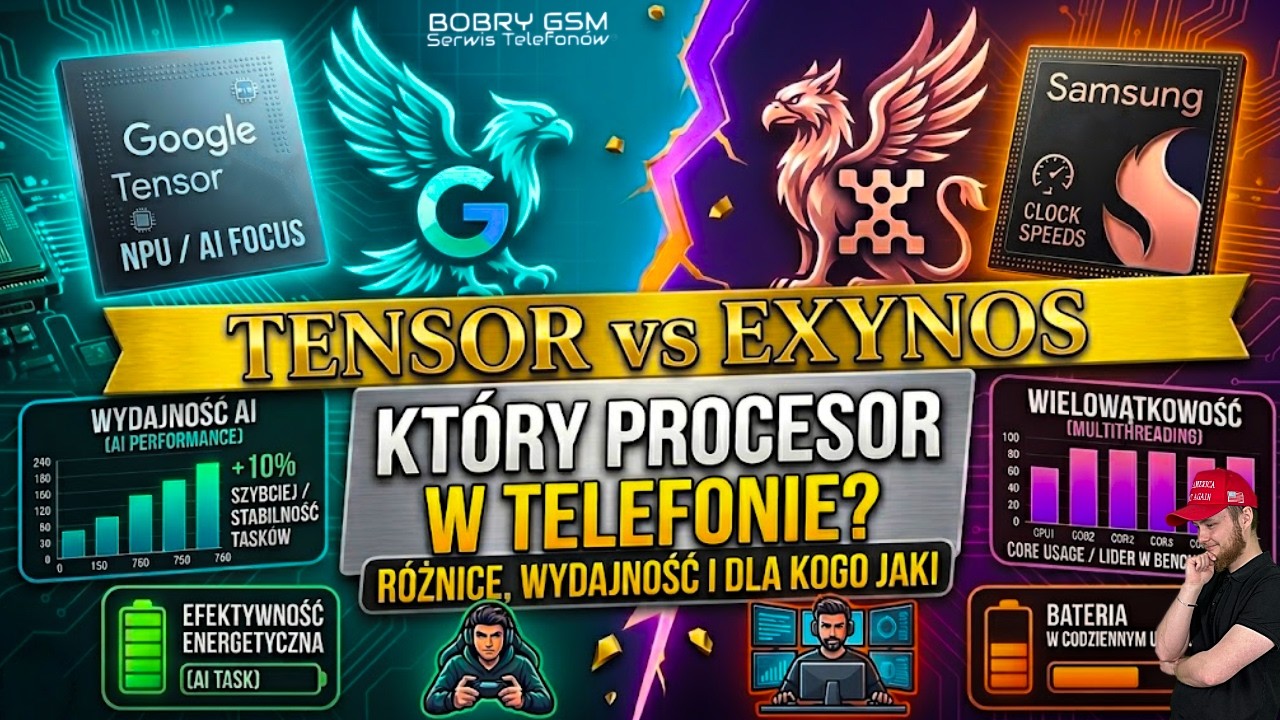 Google tensor vs Samsung Exynos - kt&oacute;ry procesor wybrać w telefonie ? Jakie są r&oacute;żnice ?