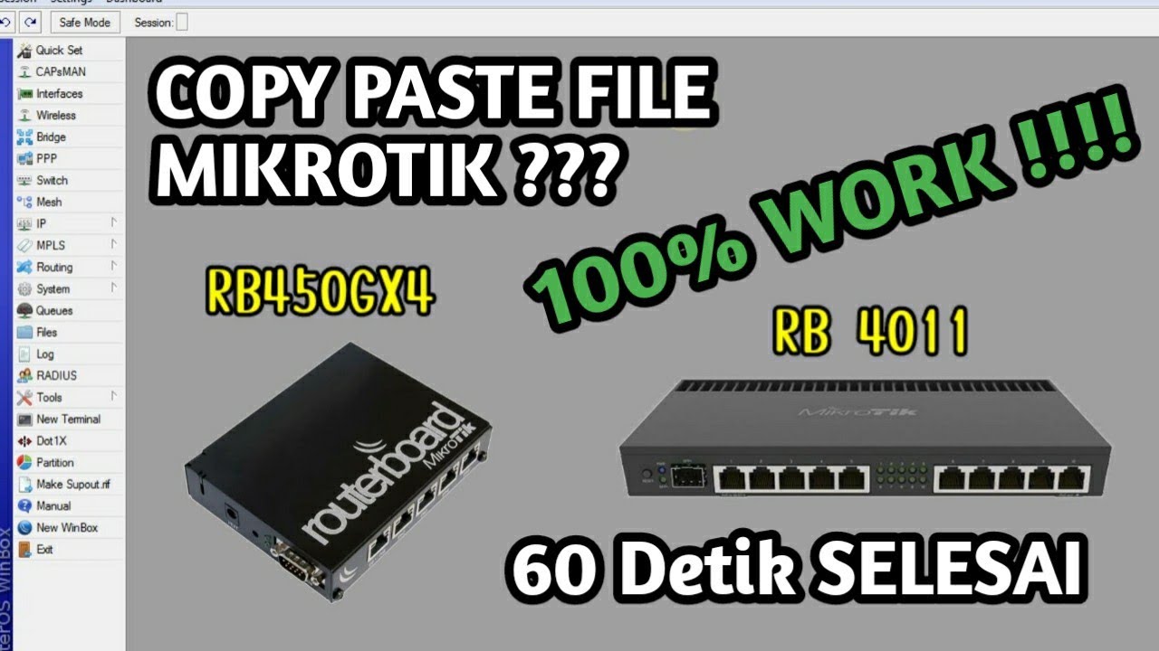 GAMPANG BANGET !!! Pindah File Mikrotik ke Mikrotik Lain ...