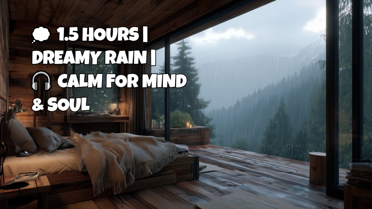 Relaxing Rain Outside 🌧 1 5 Hours of Nature Calm