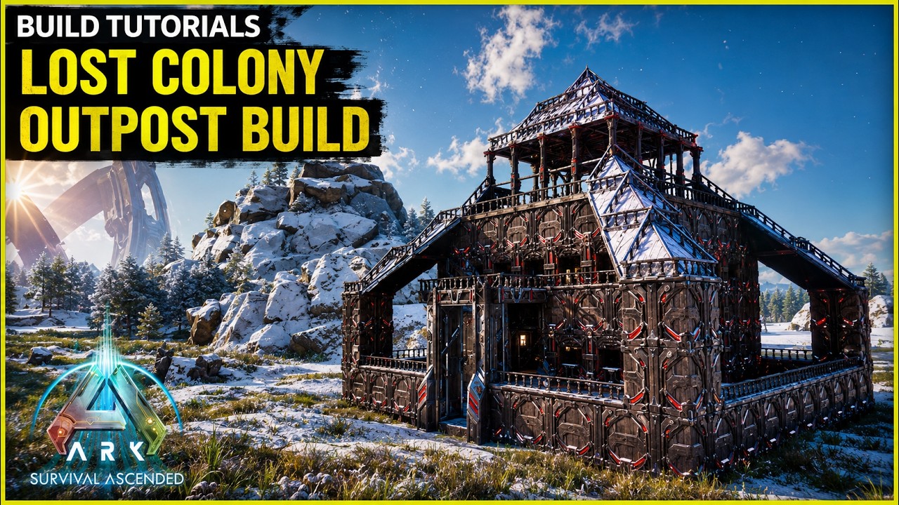 How To Build a Lost Colony Outpost Base | Ark Survival Ascended